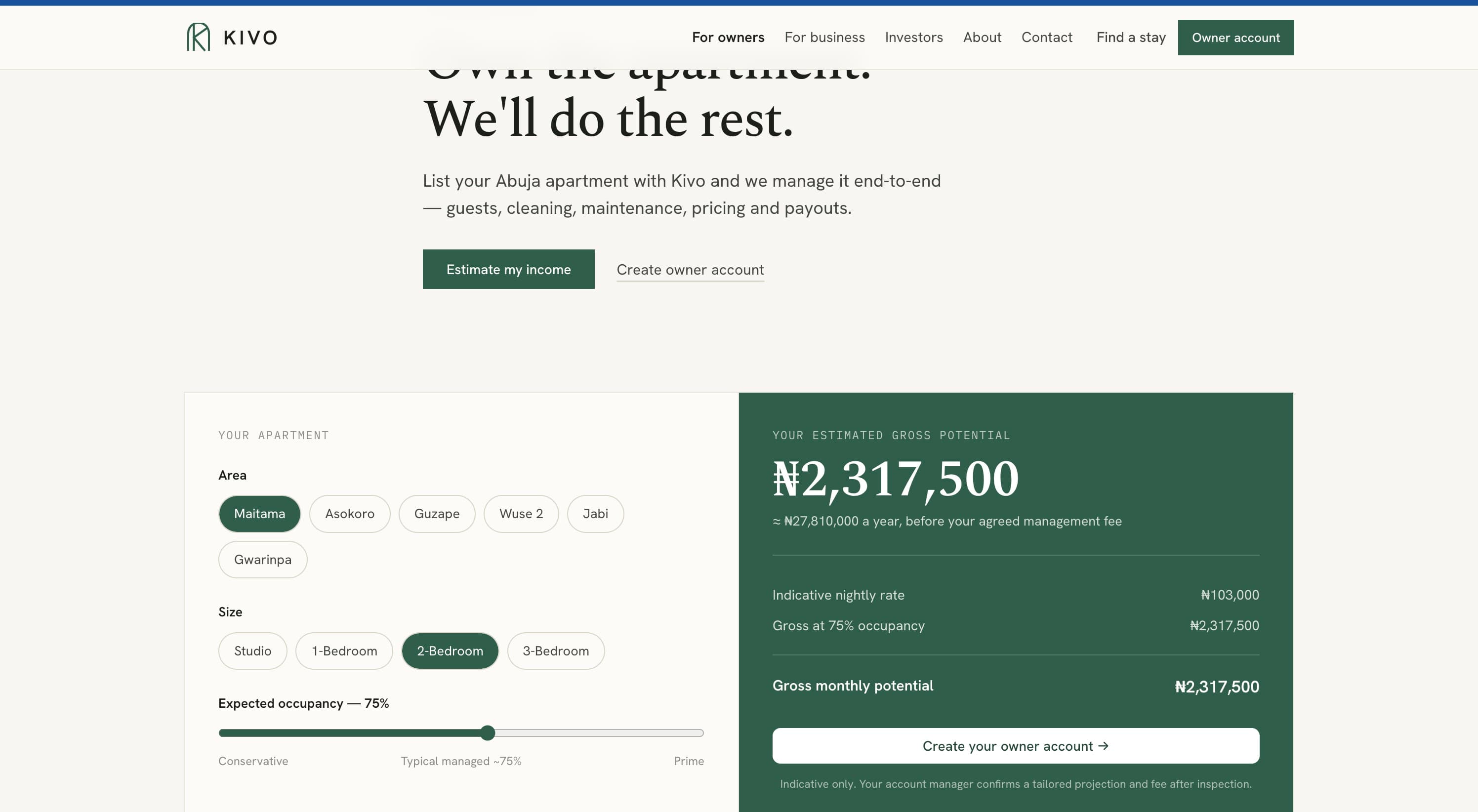Kivo Hospitality OS Dashboard