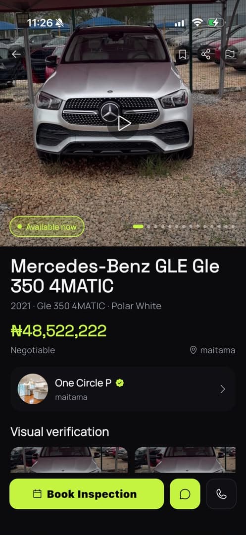 Vehicle details overview